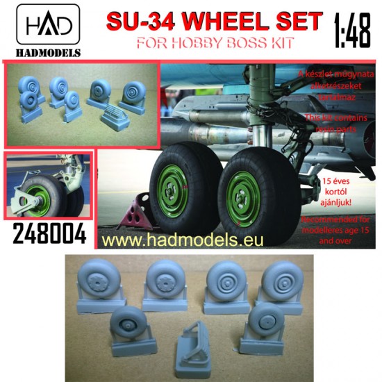 1/48 Su-34 Wheel set for Hobby Boss kits