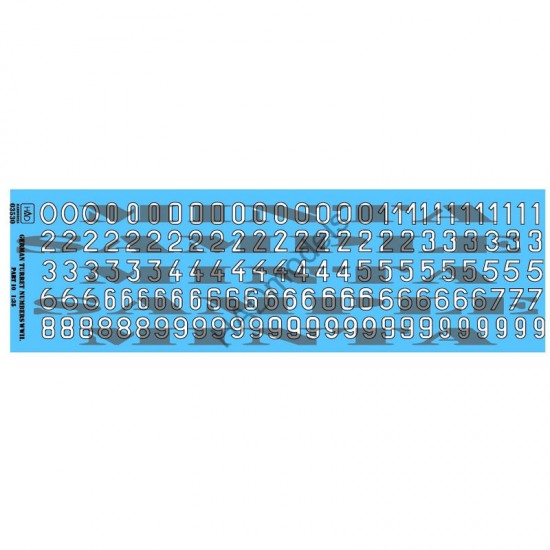 Decals for 1/35 WWII German Turret Numbers Part.10