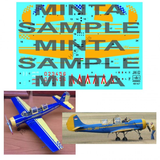 Decals for 1/48 JAK -52 Vari Gyula & HAF Signs