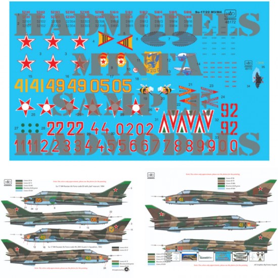 Decals for 1/48 Su-17/22 M3/M4