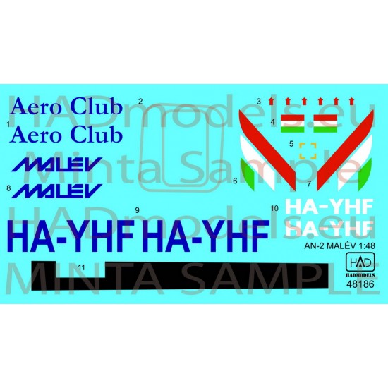 Decals for 1/48 Antonov AN-2 MALEV