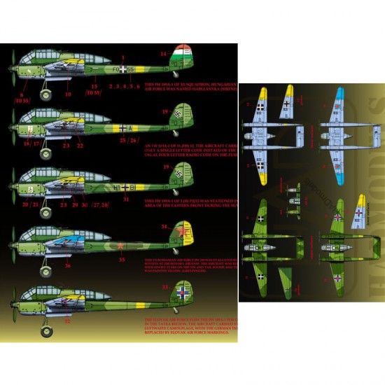 Decals for 1/72 FW-189 A-1