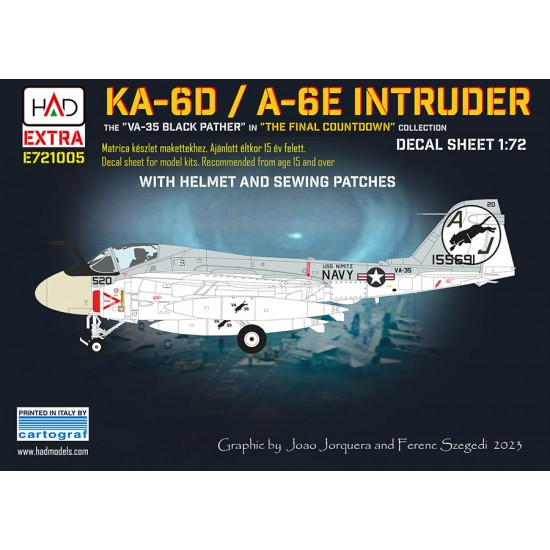 1/72 A-6E Intruder ''The Final Countdown'' Decal Sheet