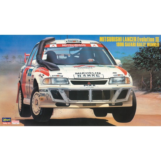 1/24 Mitsubishi Lancer Evolution III 1996 Safari Rally Winner