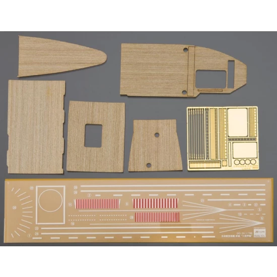 Wooden Deck for 1/700 Carrier AKAGI Three Flight Deck