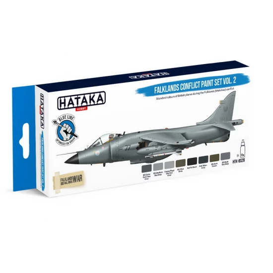 Acrylic Paint for Brush - Falklands Conflict Standard Colours Vol.2 British Planes (8 x 17ml)