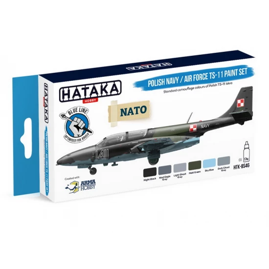 Acrylic Paint for Brush - Polish Navy / Air Force TS-11 (6x 17ml)