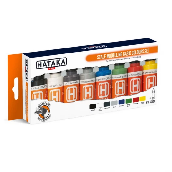 Lacquer Paint Set - Scale Modelling Basic Colours (8 x 17ml)
