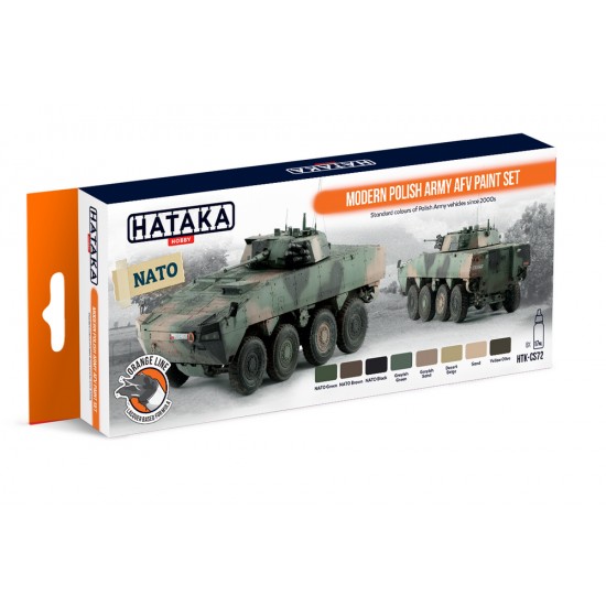 Lacquer Paint Set - Modern Polish Army AFV since 2000s (17ml x 8)
