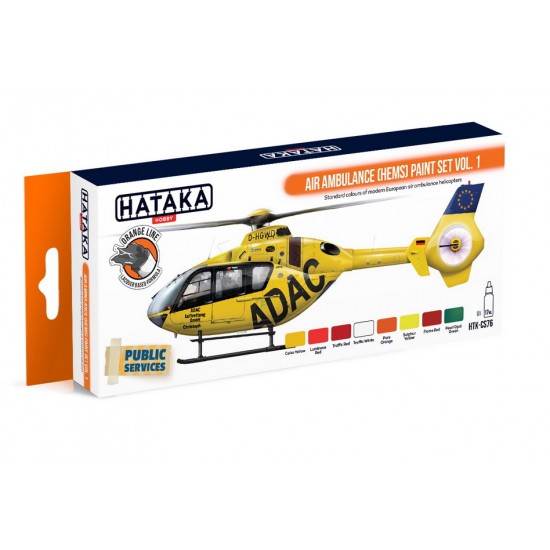 Lacquer Paint Set - Air Ambulance (HEMS) Vol.1 (8 x 17ml)