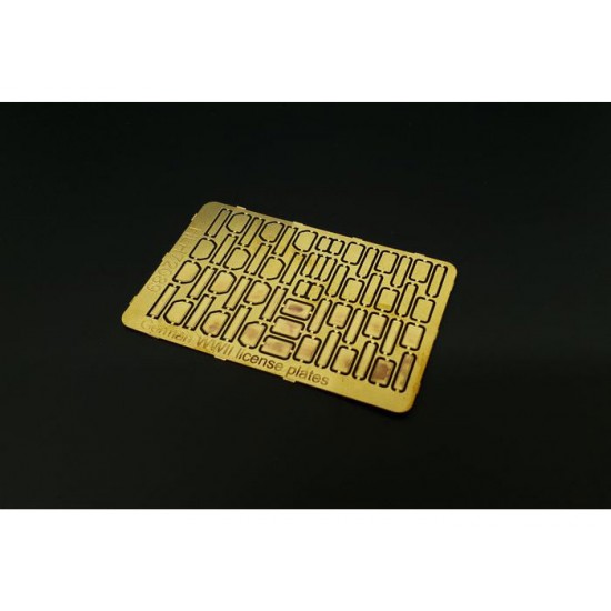 1/72 WWII German Licence Plates