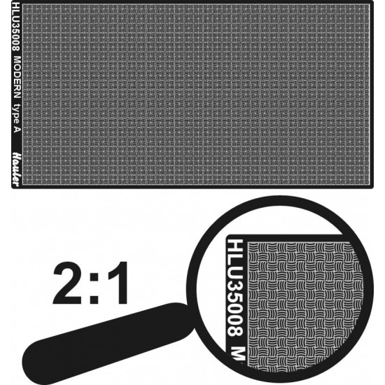 1/35 Engraved Plate-Modern A Type (PE total dim. 100x50mm)