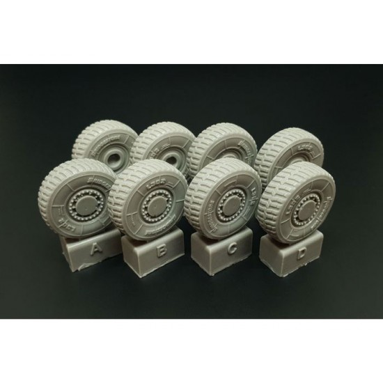 1/35 JGSDF Type 16 Wheels for Tamiya kits