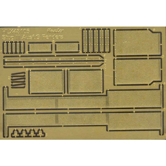 1/48 Stug III Ausf G Fenders for Tamiya kits