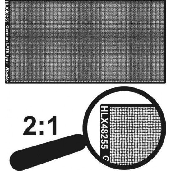 1/48 Engraved Plate-German Late Type (PE total dim. 100x50mm)