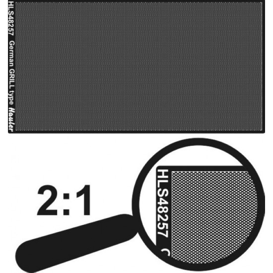1/48 Engraved Plate-German Grill Type (PE total dim. 100x50mm)