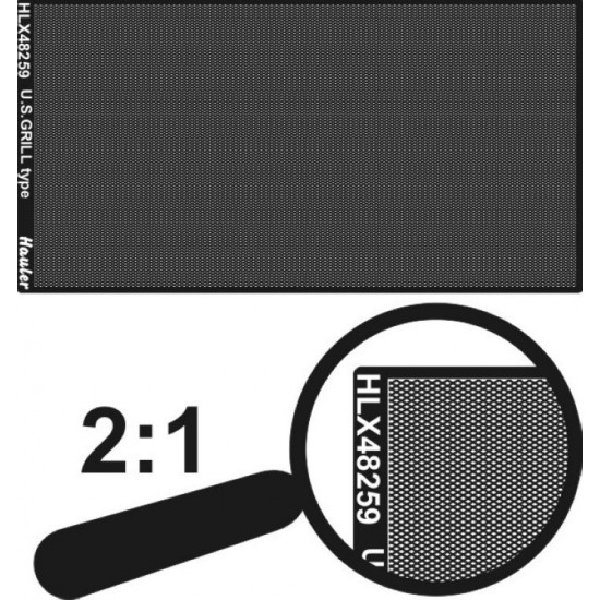 1/48 Engraved Plate-US Grill Type (PE total dim. 100x50mm)