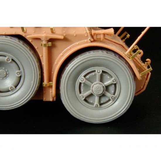 1/48 Autoblinda AB-41 Wheels For Tamiya/Supermodel Kit