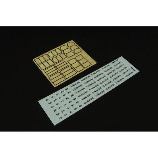 1/48 German Licence Plates w/Decals