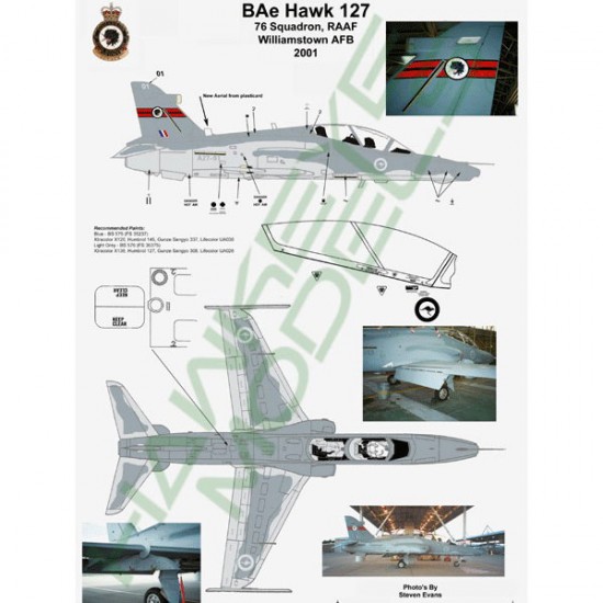 RAAF Decals for 1/48 British Aerospace 76 SQN (2001)