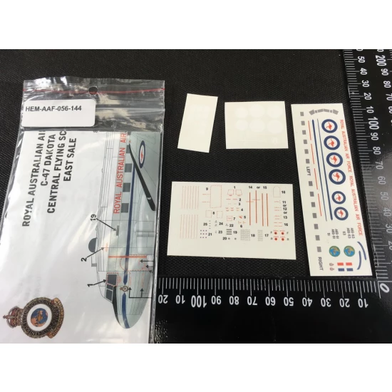 RAAF Decals for 1/144 Douglas C-47 Dakota Central Flying School (CFS)