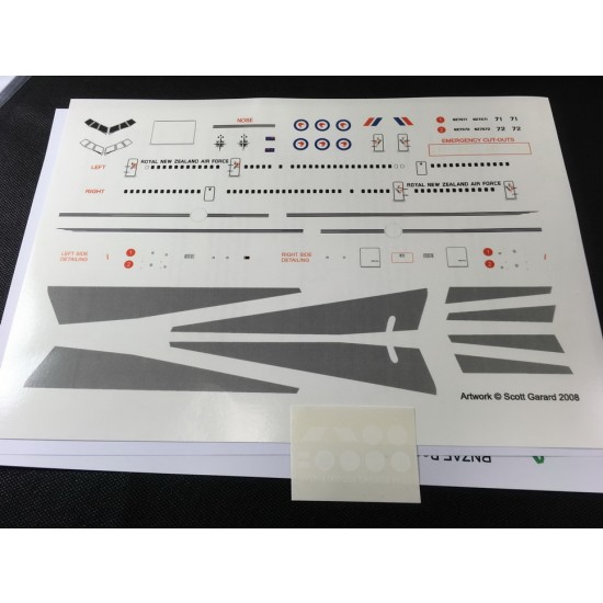 RAAF Decals for 1/144 Boeing 757-2K2 RNZAF 757-2K2 Current Scheme