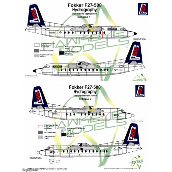 Royal Australian Navy Decal for 1/72 Fokker F-27 500 LADS Aircraft