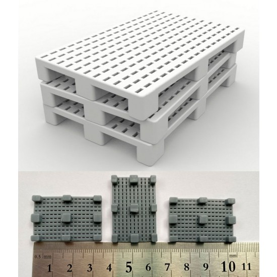 1/35 Plastic Pallets Type 1 (3pcs)