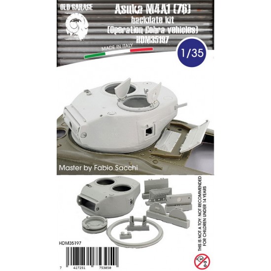 1/35 T23 Union Steel Ventless Turret Set for Italeri/Dragon/Asuka M4A1 kits
