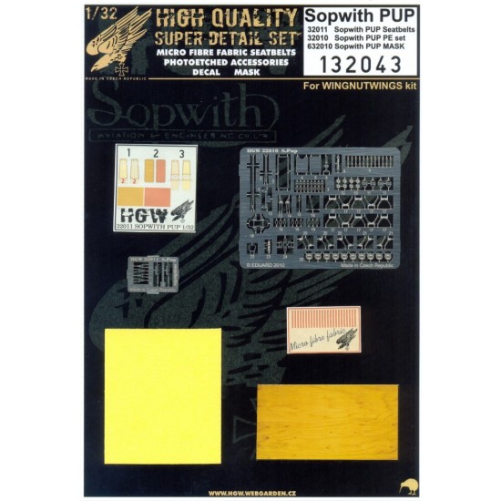 1/32 Sopwith Pup Super Detail Set for Wingnut Wings kit