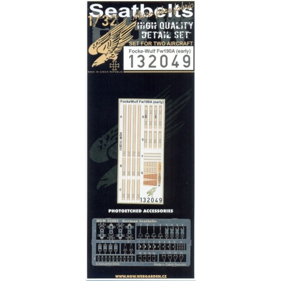 1/32 Focke-Wulf Fw190A Seatbelts (early)