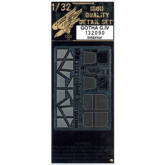 1/32 Gotha G.IV Interior Detail Set for Wingnut Wings kit