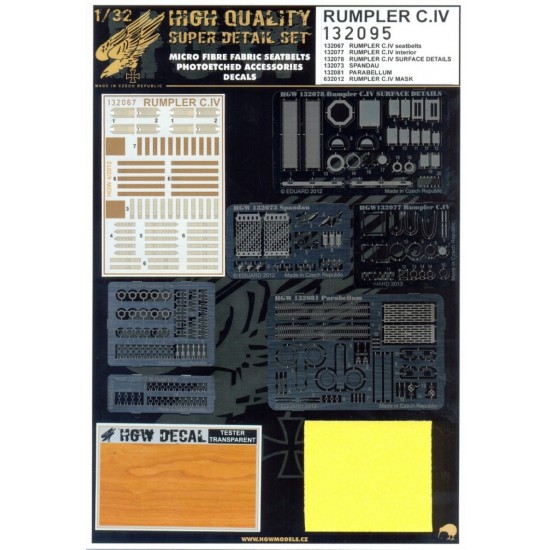 1/32 Rumpler C.IV Super Detail Set for Wingnut Wings kit