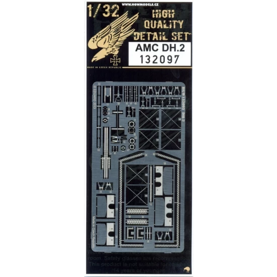1/32 AMC DH.2 Detail-up Set for Wingnut Wings kit