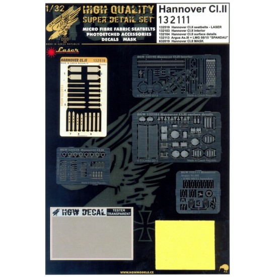 1/32 Hannover Cl.II Super Detail Set for Wingnut Wings kit
