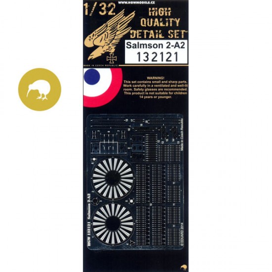 1/32 Salmson 2-A2 Photo-etched Detail Set for Wingnut Wings kit