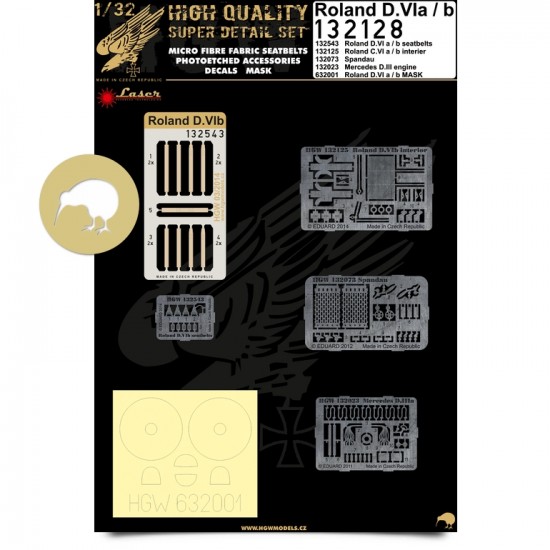 1/32 Roland D.VIa/b Super Detail Set for Wingnut Wings kit