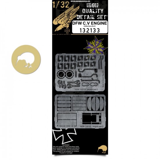 1/32 DFW C.V Engine Set for Wingnut Wings kit