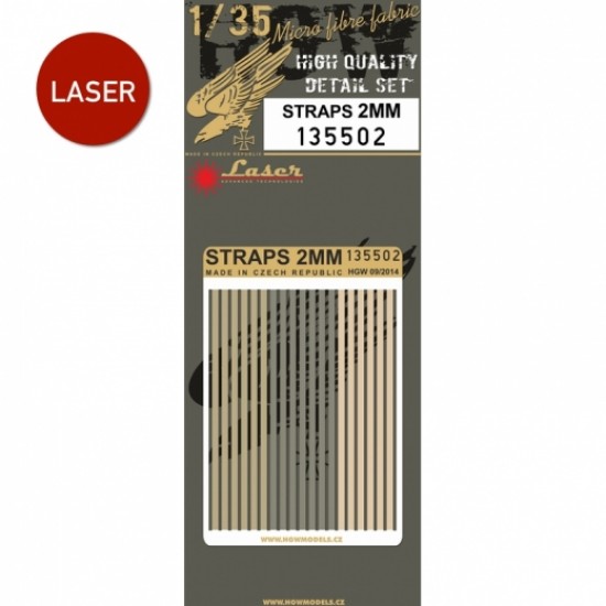 1/35 Straps 2mm Belts (Laser Cut) 