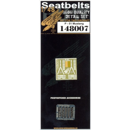 1/48 North American P-51 Mustang Seatbelts 