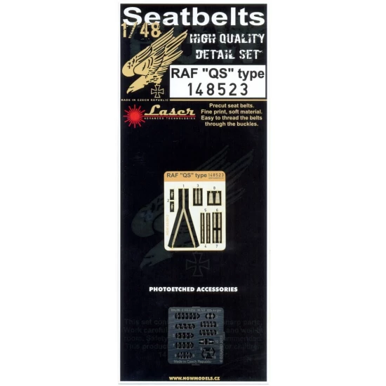 1/48 RAF "QS" Type (Late) - Seatbelts (laser)