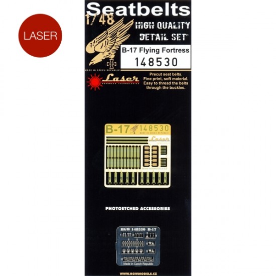 1/48 Boeing B-17F/B-17G Flying Fortress Seatbelts for Monogram/Revell kit