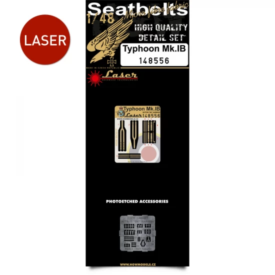 1/48 Hawker Typhoon Mk.IB Seatbelts (Laser Cut)