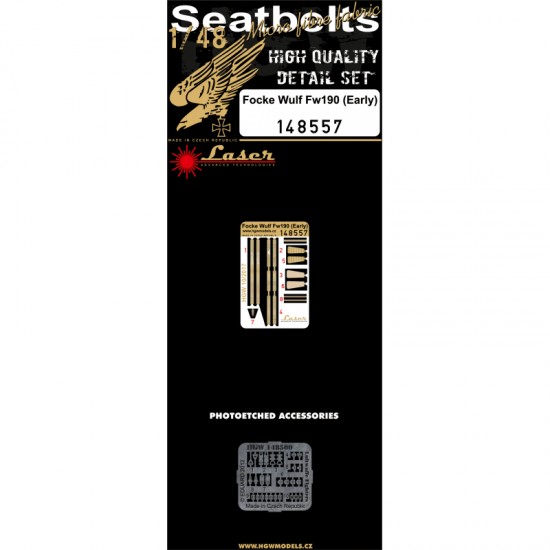 1/48 Focke-Wulf Fw 190 (early) Seatbelts (Laser Cut)