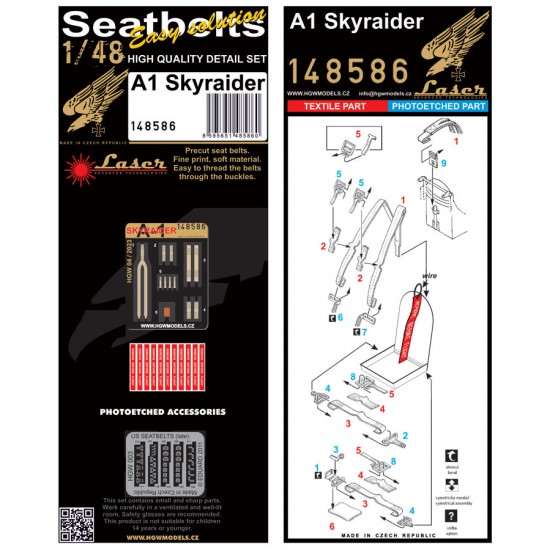 1/48 A1 Skyraider Seatbelts