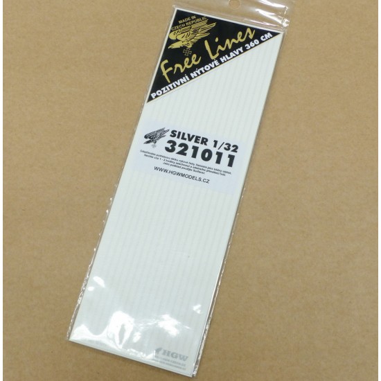 1/32 Free Lines Silver Rivets (360cm)