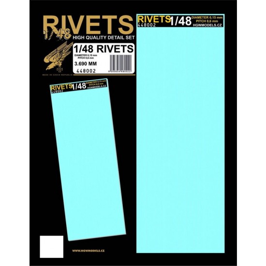 1/48 Positive Rivets Free Lines (diameter 0.15mm, spacing 0.6mm)