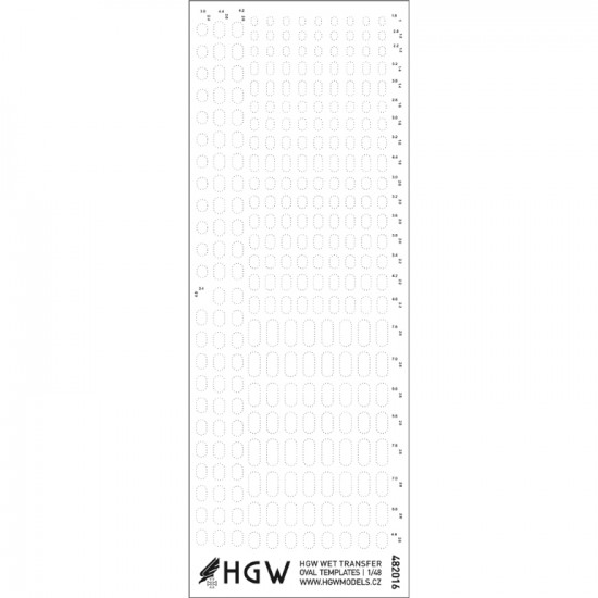 1/48 Oval Templates Free Lines Positive Rivets