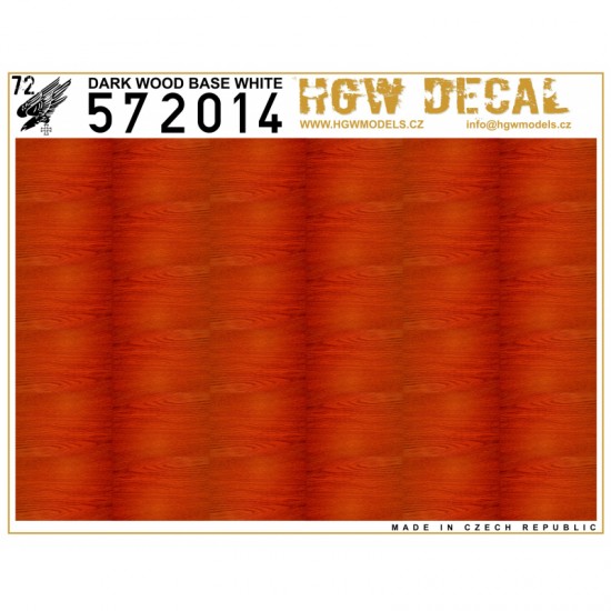 1/72 Dark Wood - Base White Decals (A5)