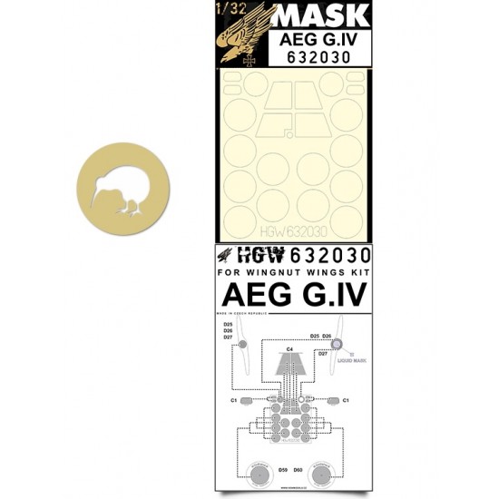1/32 AEG G.IV Paint Masks for Wingnut Wings kit